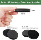 Ezprotekt 2.5" Felt Furniture Movers Sliders - Image 2