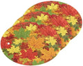 Autumn Leaves Dish Scrub Sponges Kitchen Fall Non Scratch Reusable Compressed Cellulose Sponge Hanging for Household Cleaning Washing Dishes Pots and Pans 3 Pack by KOCOART
