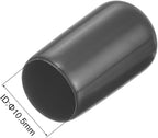uxcell 20pcs Rubber End Caps 10.5mm ID Vinyl Round Tube Bolt Cap Cover Thread - Image 3