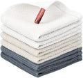 Nialnant 6 Pack Kitchen Dish Cloths, 100% Cotton Waffle Weave - 12x12 in by Nialnant