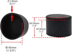 Flyshop 4 Pieces 45mm Rubber Chair Leg Caps Round, Protective Caps - Image 2