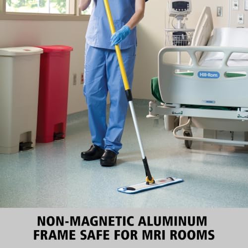 Rubbermaid Commercial Products HYGEN Microfiber Mop Frame, Silver, 18-Inch