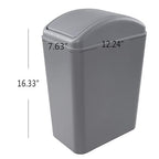 3 Pack 4.5 Gallon Plastic Garbage Can - Image 3