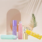 10 Pcs Purple Glass Essential Oil Roller Bottles, 10ml Refillable Roll-on - Image 2