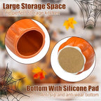 pinata Halloween Kitchen Decor, Ceramic Halloween Pumpkin Utensil Holder