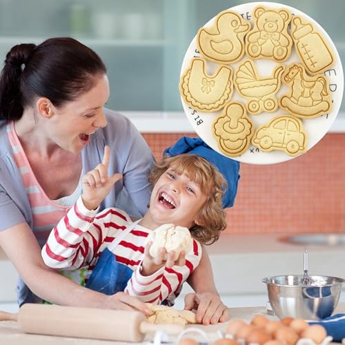 Baby Shower Cookie Cutters 8Pcs Fondant Molds for Baby Birthday Party - Image 5