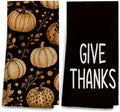OHSUL Moody Fall Pumpkin Kitchen Dish Towels Dishcloth 16x24 Inch Set of 2 by OHSUL