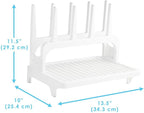 PopYum Glacier White Space Saving Drying Rack from 100% Recycled Bottles - Image 9