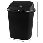 25 Liter Plastic Swing-Top Trash Can - Image 2