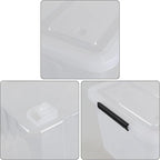 70 Quart Clear Plastic Large Storage Box - Image 4