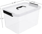 10.5 L Clear Latch Storage Bin - Image 2