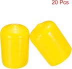 uxcell 20pcs Rubber End Caps 15mm ID Vinyl PVC Round Tube Bolt Cap Cover Screw - Image 2