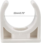 100 Pcs U-Shaped PVC Water 20mm Pipe Clamps Clips, U-Shaped Buckles Fit - Image 3