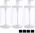 Cosywell Pump Bottle Dispenser Plastic Pump Bottles Refillable Bottles Wide by Cosywell