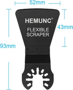 6 Oscillating Tool Scraper Blades Flexible Rigid Scraper Blade, - Image 2