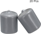 uxcell 20pcs Rubber End Caps 22mm ID Vinyl PVC Round Tube Bolt Cap Cover Screw - Image 2