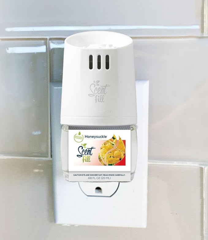 Scent Fill Honeysuckle Plug in Air Freshener, Scented Oil Refills, 2 Refills + - Image 2