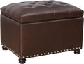 24'' Leather Storage Ottoman Rectangular Foot Rest Stool by DecentHomefocusoneveryonessmallfamilySimplefurnitureSophisticatedlifestyleYourspaceplannerknowyoubetterbecausemoreprofessional