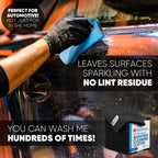 12" x 12" Pro Multi-Surface Microfiber Cleaning Cloths | Black - Image 5