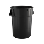 44 Gallon Black Round Commercial Trash Can by Krollen+Industrial