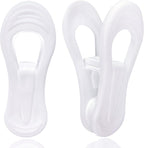 White Hanger Clips 60 Pack, Clothes Pins Finger Clip by TOFIIGREM