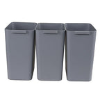4.5 Gallon Small Plastic Waste Basket, Office Garbage Cans, 3 Packs by Tstorage