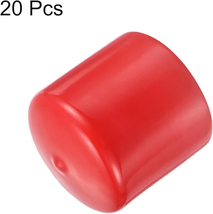 uxcell 20pcs Rubber End Caps 50mm ID Vinyl Round Tube Bolt Cap Cover Thread - Image 2