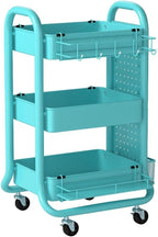 DESIGNA 3-Tier Utility Storage Rolling Cart - Image 4
