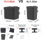 Kitchen Trash Can with Lid, LALASTAR Wall-Mounted Under Sink Small Garbage Can - Image 6