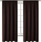 BGment Brown Blackout Curtains for Bedroom 63 Inch Length by BGment