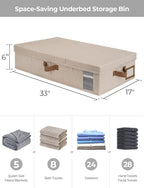 StorageWorks 2-Pack Large Under Bed Storage Bins - Image 2