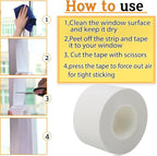 Window Insulation for Winter Weather Sealing Tape 2 Inch x 50 Yards Weather - Image 4