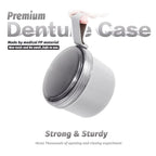 Large Denture Bath Cup No Leak Denture Case Retainer Cleaner Case Complete - Image 2