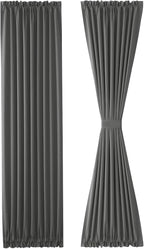 DWCN French Door Curtains – Rod Pocket Thermal Blackout Curtain - Image 7
