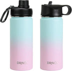 DRINCO Stainless Steel Water Bottle Spout Lid Vacuum Insulated Double Wall - Image 3