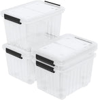 Zopnny 50 Quart 4 Pack Plastic Storage Container - Image 7