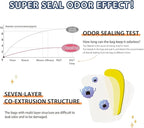 Odor Sealing Disposable Diaper Bags, Large Capacity, Unscented Diaper Trash Bags - Image 3
