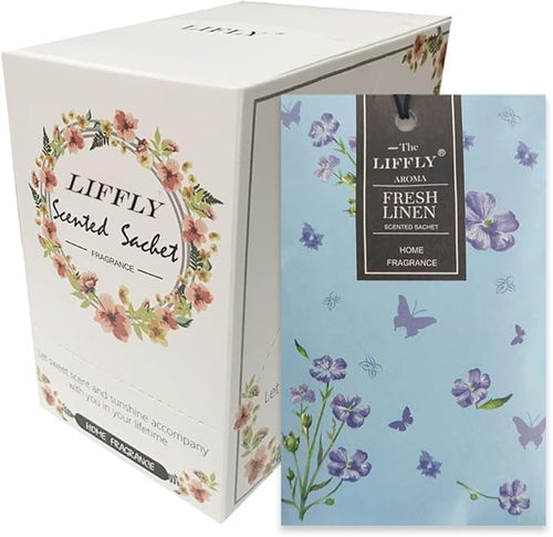 14 PCS Fresh Linen Scented Sachets Bags by LIFFLY