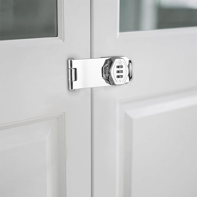 Cozy Tower 4 inch 180 Degrees Hasp Combination Lock - Image 5