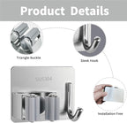 5 Pack Mop and Broom Holder Wall Mount, Mop Broom Organizer - Image 3