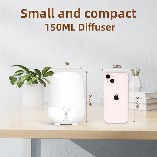 150ML Cordless Essential Oil Diffuser, Built-in 6000mAH Rechargeable Battery - Image 2