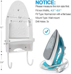 Ironing Board Hanger Wall Mount Iron Hanger Ironing Board Rack Electric Iron - Image 3