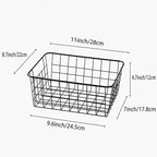 Kitchen Wire Baskets Farmhouse Decor Metal Food Storage Organizer, Household - Image 2