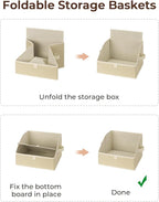 StorageWorks Closet Storage Bins, Trapezoid Organizer Box - Image 5