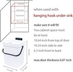 Kitchen Compost Bin Indoor for Counter Top, Hanging Small Trash Can - Image 6
