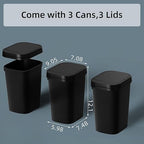 3 Pack Bathroom Small Trash Can - Image 6
