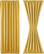 DWCN French Door Curtains – Rod Pocket Thermal Blackout Curtain - Image 7