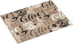 Brown Coffee Maker Beans Theme Microfiber Absorbent Reversible Dish Drying Mat - Image 2