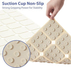 Bathtub Mat Non Slip Silicone Foldable Extra Long Tub Mat Strong Suction Cups & - Image 2