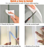 Upgraded 49.2FT Silicone Weather Stripping Door Seal, No Residue Glass Shower - Image 6
